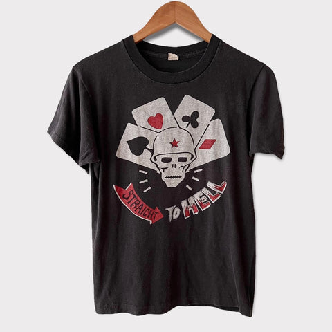 1982 The Clash "Straight To Hell" Vintage Promo Tee Shirt