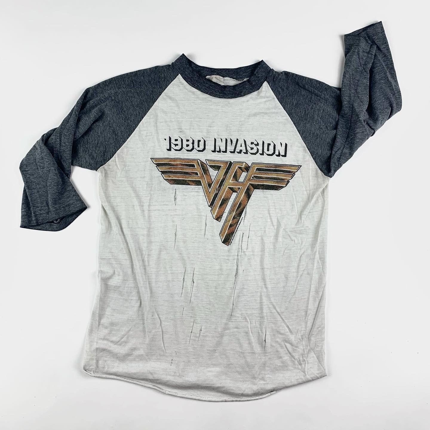 1980 Van Halen Vintage Tour Raglan Tee Shirt