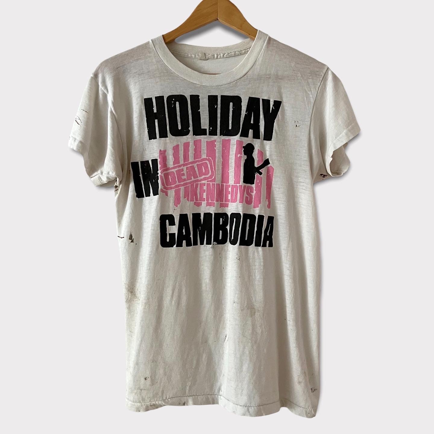 1980 Dead Kennedys "Holiday In Cambodia" Vintage Band Promo Punk Tee Shirt