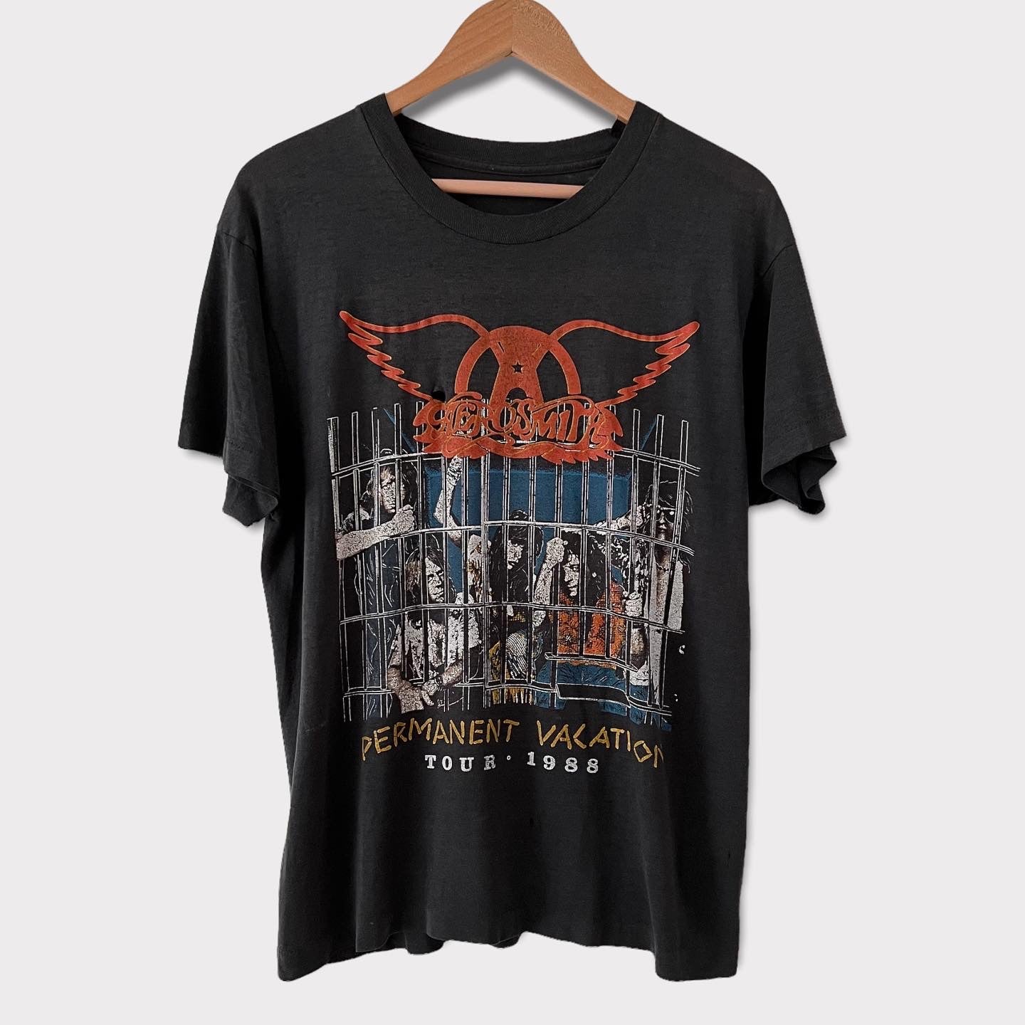 1988 Aerosmith & Guns N Roses Vintage Tour Tee Shirt – Zeros