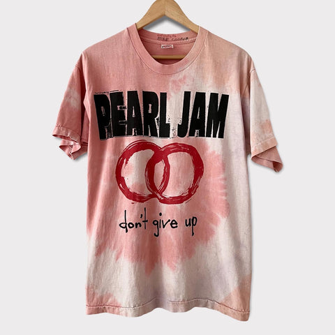 1992 Pearl Jam "Don't Give Up" European Summer Tour Vintage Tee Shirt