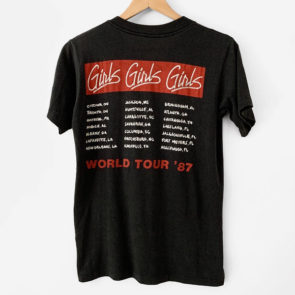 1987 Motley Crue "Girls Girls Girls" US Tour Vintage Tee Shirt