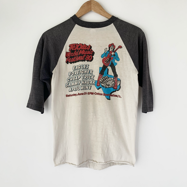 1980 Texas World Music Festival Vintage Concert Tee