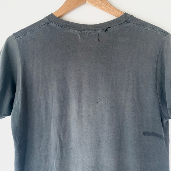 1970s Zeros Revival Vintage Blank Tee Shirt - Black