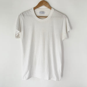 1970s Zeros Revival Vintage Blank Tee - White
