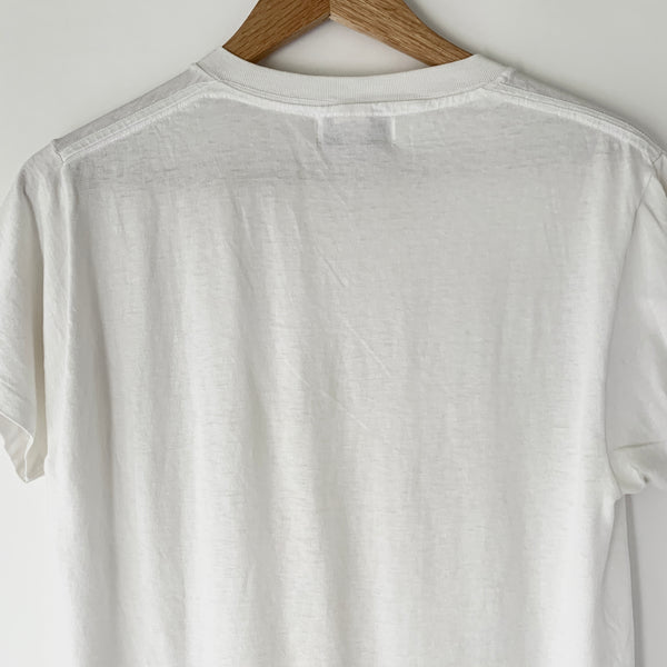 1970s Zeros Revival Vintage Blank Tee - White