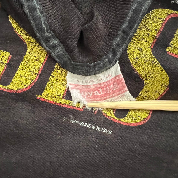 1987 Guns N Roses "Appetite For Destruction" Vintage Tour Tee Shirt