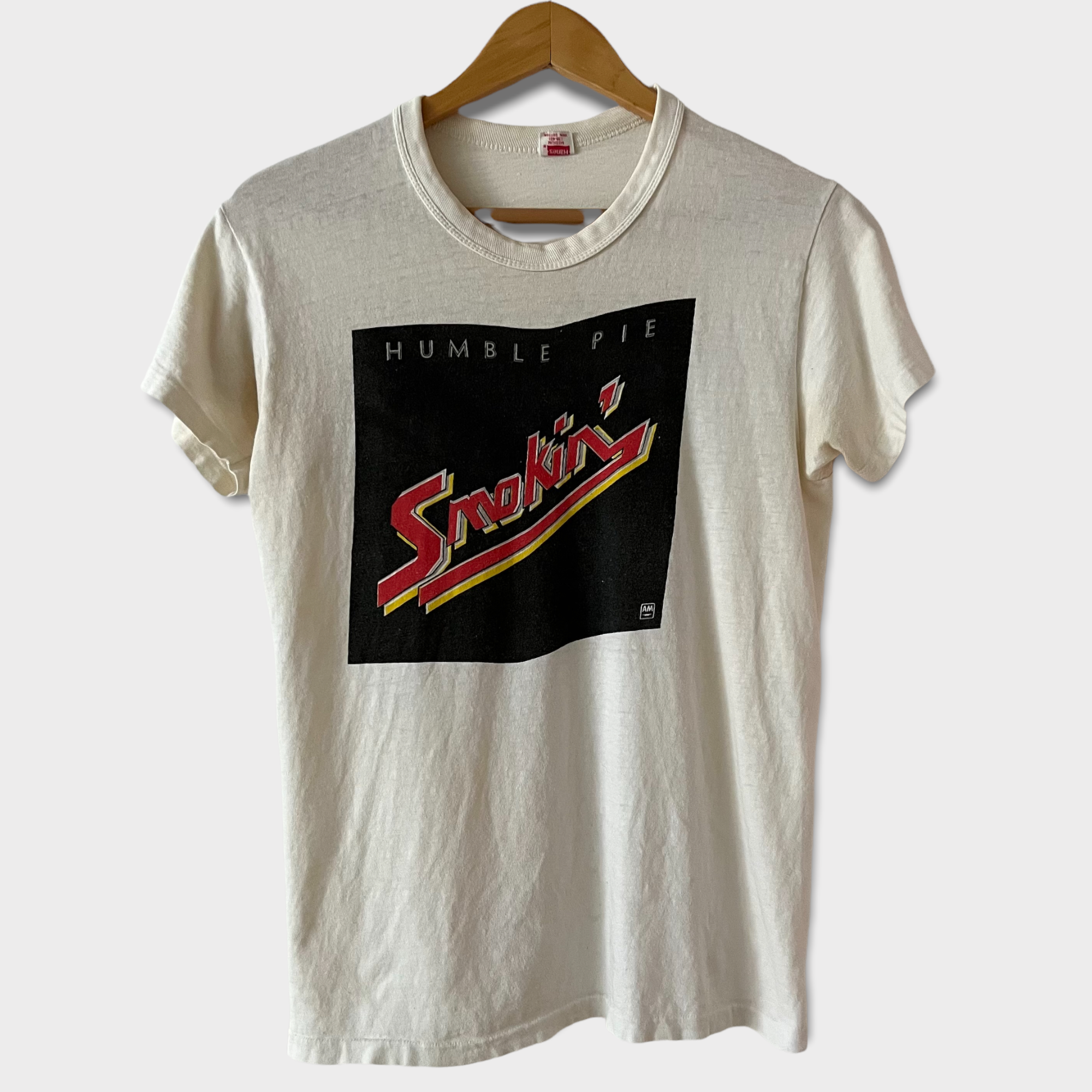 1973 Humble Pie "Smokin" Vintage Promo Tee Shirt