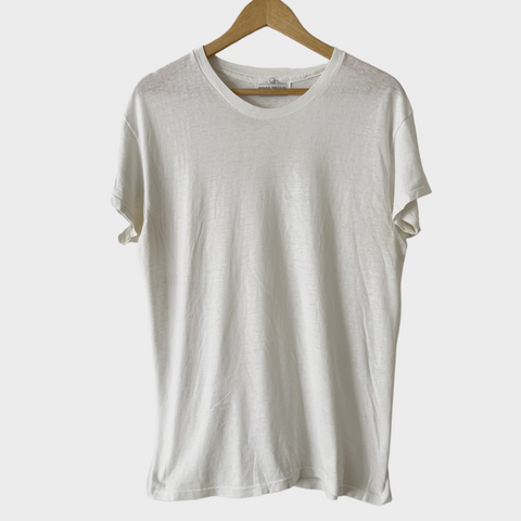 1970s Zeros Revival Vintage Blank Tee Shirt - White