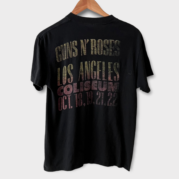 1989 Guns N Roses at Los Angeles Coliseum Vintage Concert Tee Shirt