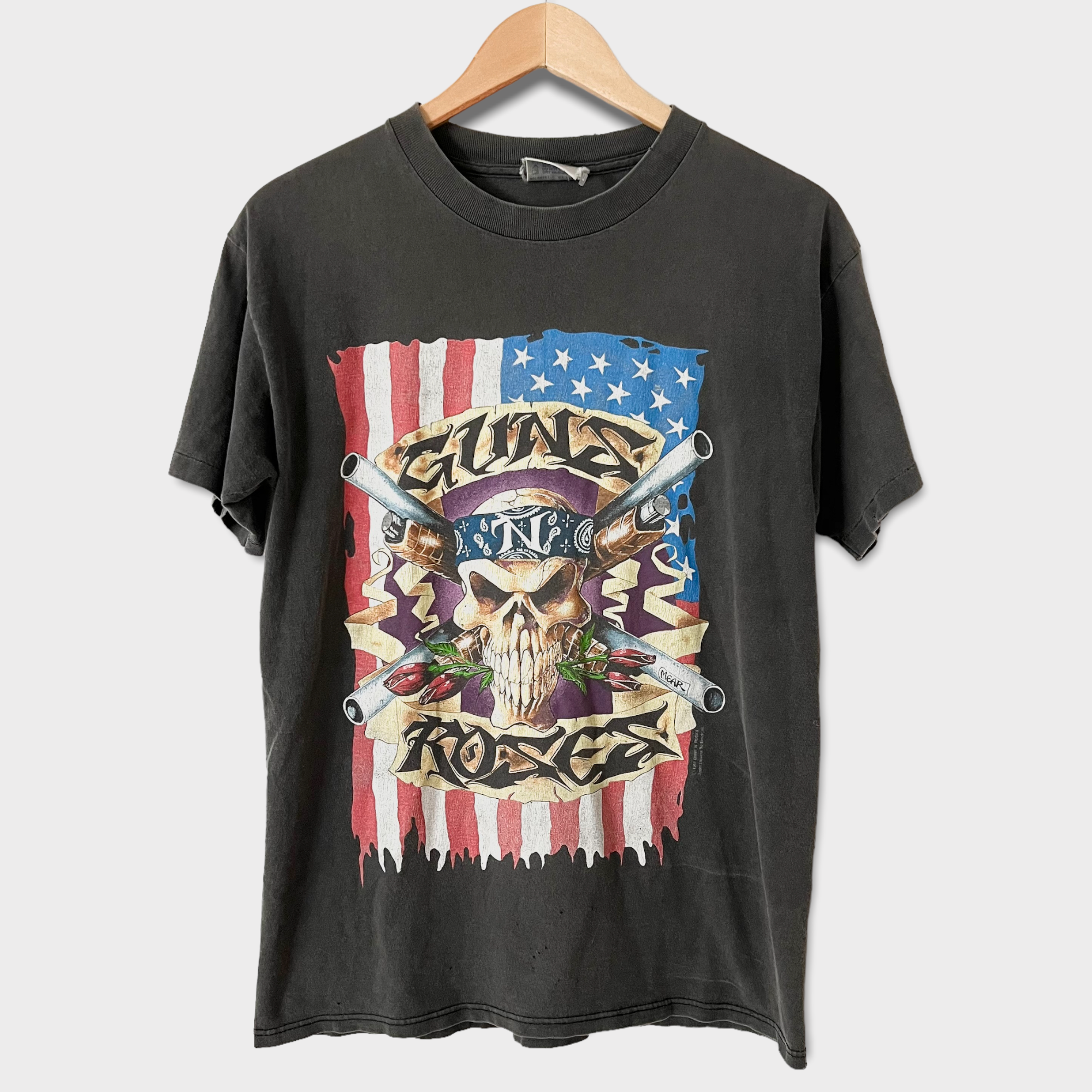 1991 Guns N Roses "Use Your Illusion" Vintage Tour Tee Shirt