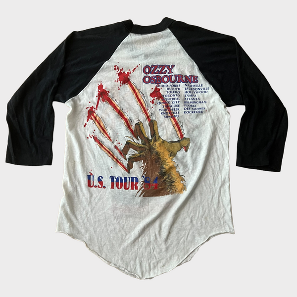 1984 Ozzy Osbourne "Bark At The Moon" Vintage Tour Tee Shirt