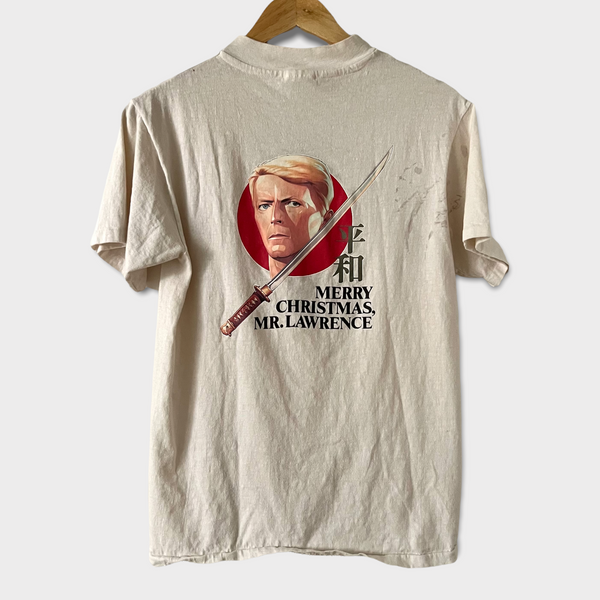 1983 Merry Christmas Mr Lawrence starring David Bowie VIntage Movie Promo Tee Shirt