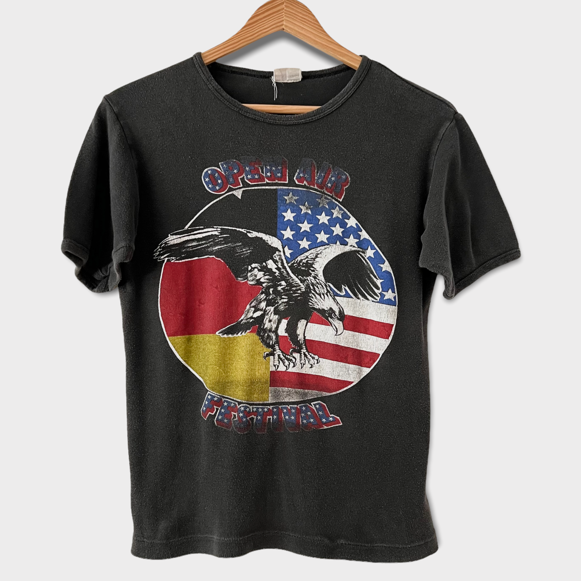 1982 Open Air Festival in Germany w/ Neil Young & Jethro Tull Vintage Concert Tee Shirt