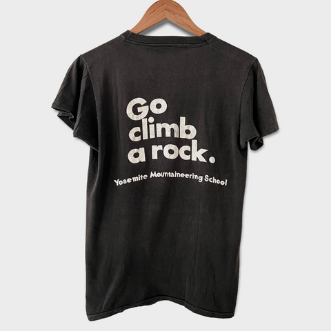 1970s Go Climb A Rock Yosemite Mountaineering School Vintage Tee Shirt