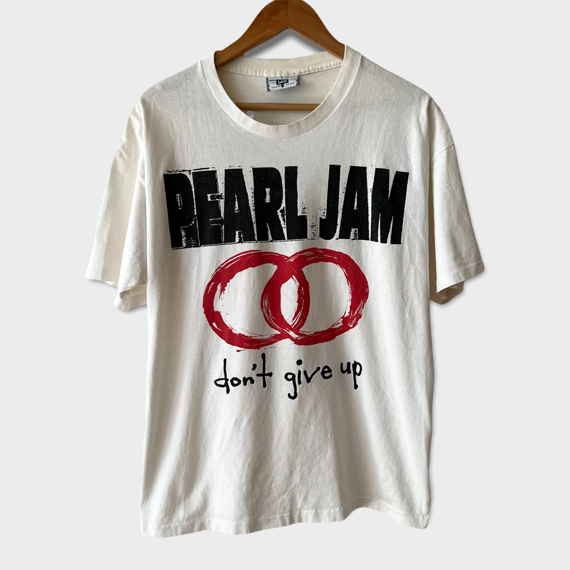 1992 Pearl Jam Don't Give Up European Tour Vintage Tee Shirt