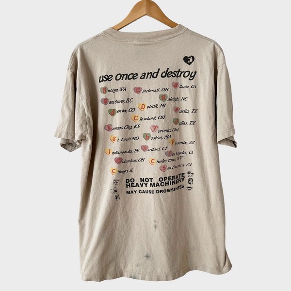 1995 HOLE "Use Once And Destroy" Vintage Tour Tee Shirt