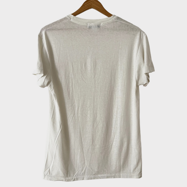 1980s Zeros Revival Vintage Blank Tee Shirt - White