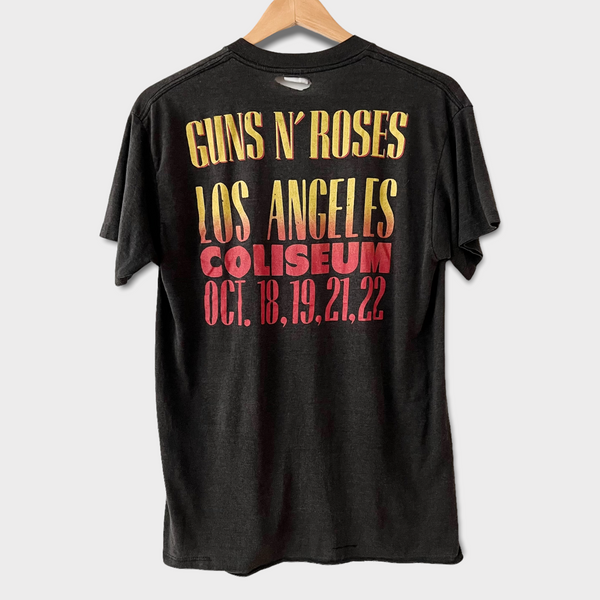 1989 Guns N Roses "Stoned In LA" at Los Angeles Coliseum Vintage Concert Tee Shirt