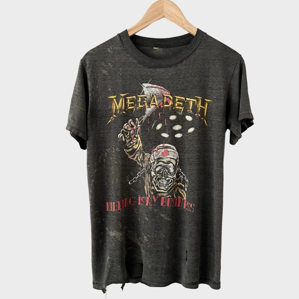 Vintage megadeth best sale shirt