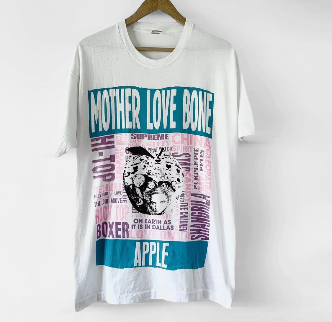 1990 Mother Love Bone "Apple" Vintage Promo Tee Shirt