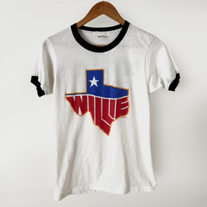 1984 Willie Nelson Vintage Tour Tee Shirt