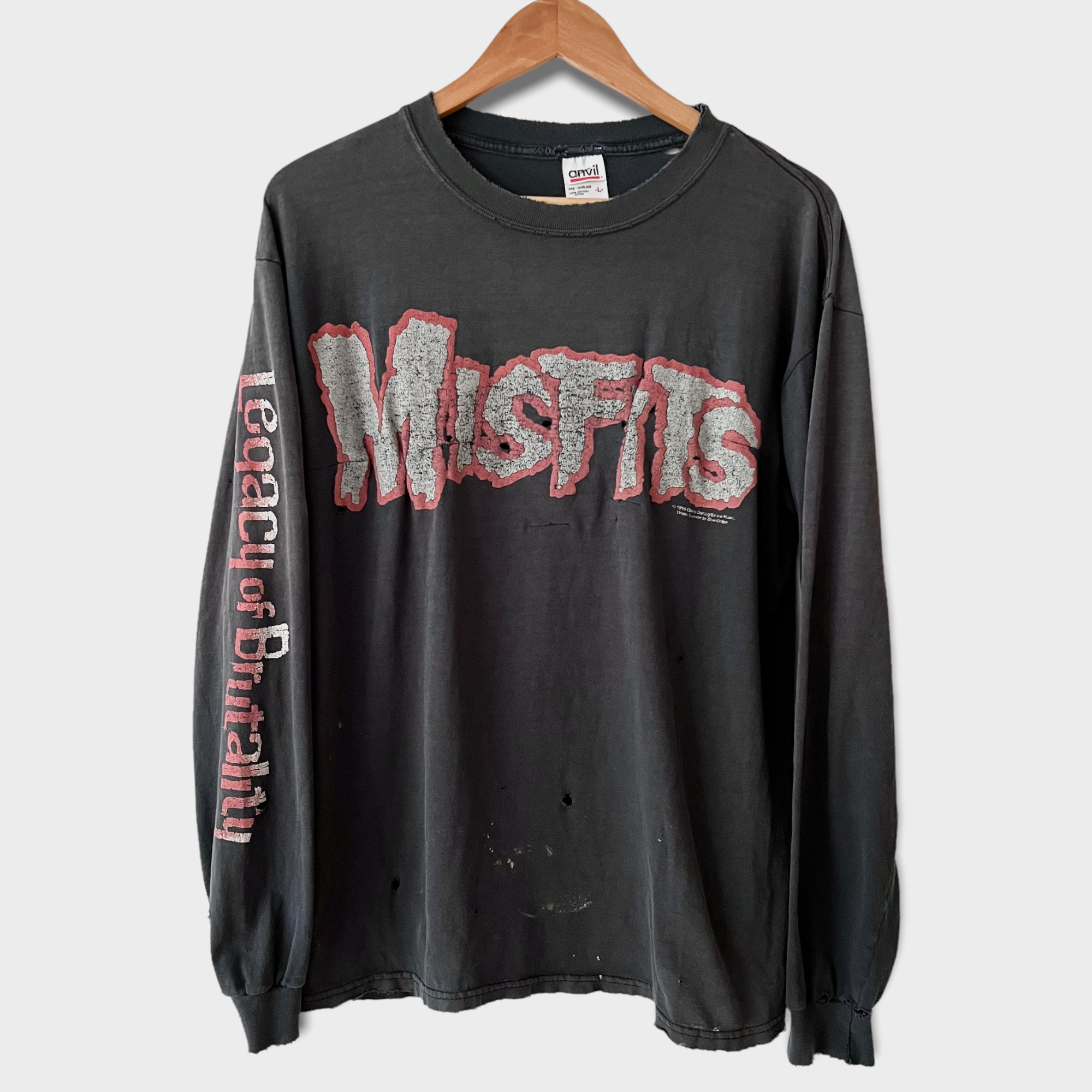 1999 Misfits "Legacy Of Brutality" Vintage Promo Tee Shirt