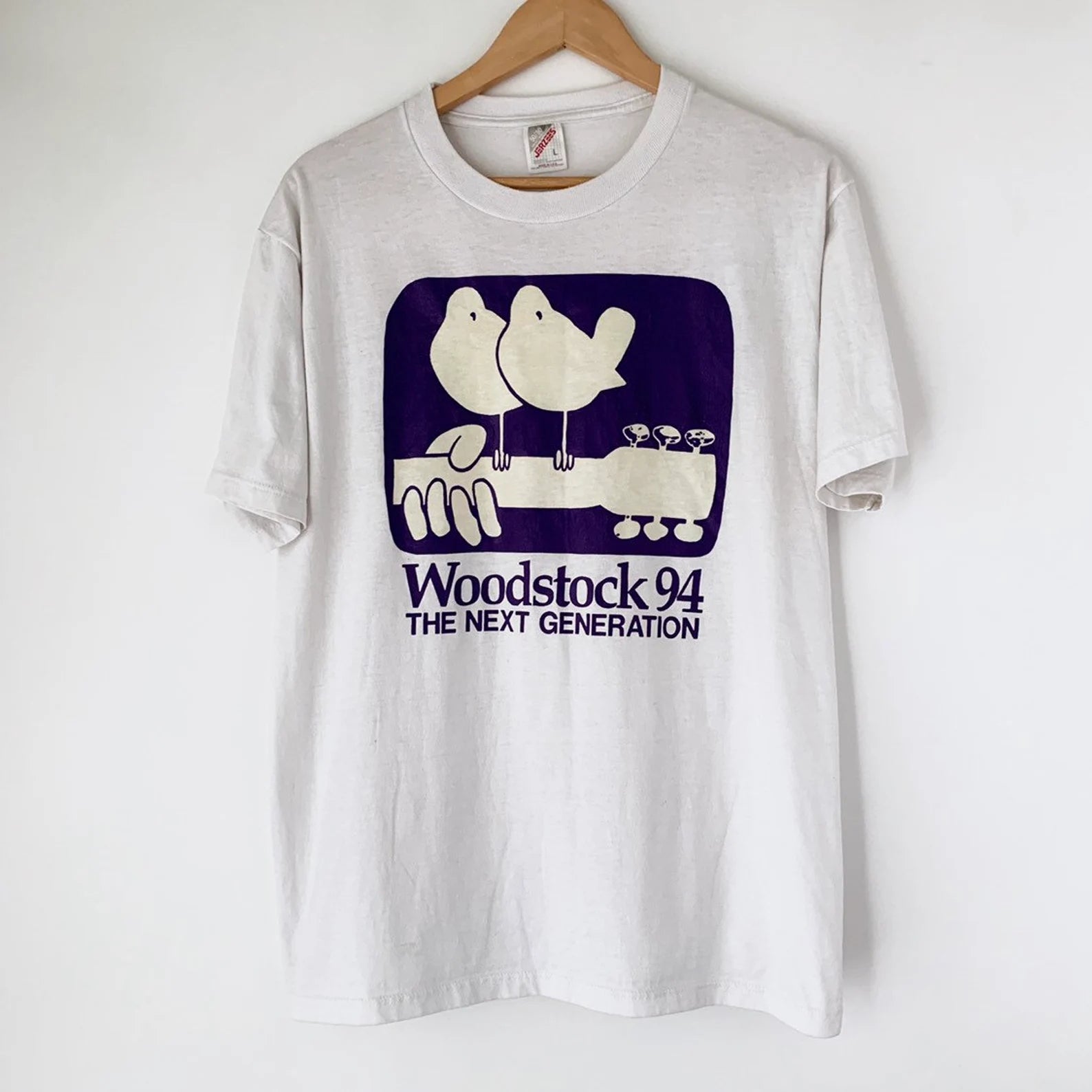 1994 Woodstock Festival Vintage Concert Tee Shirt