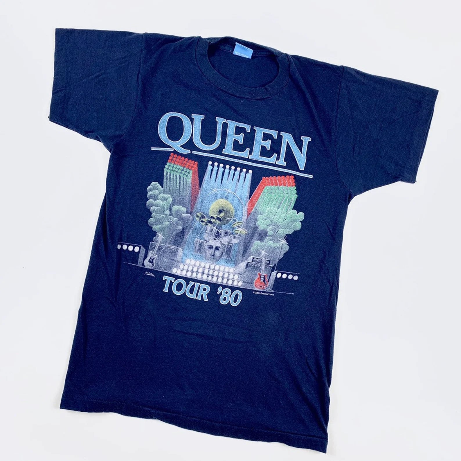 Vintage queen tour t shirt top
