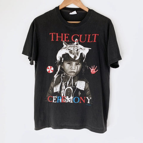 1991 The Cult "Ceremony" Vintage Tour Tee Shirt