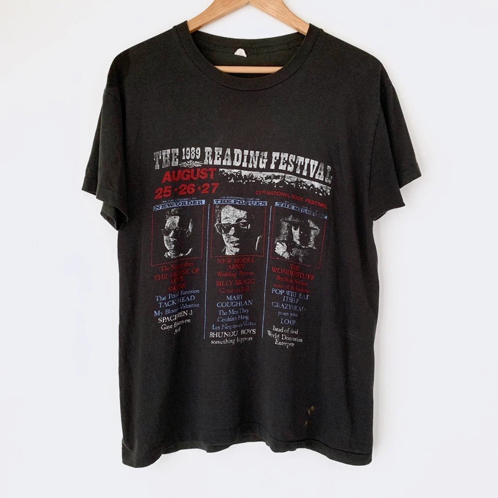 1989 Reading Festival Vintage Tee Shirt