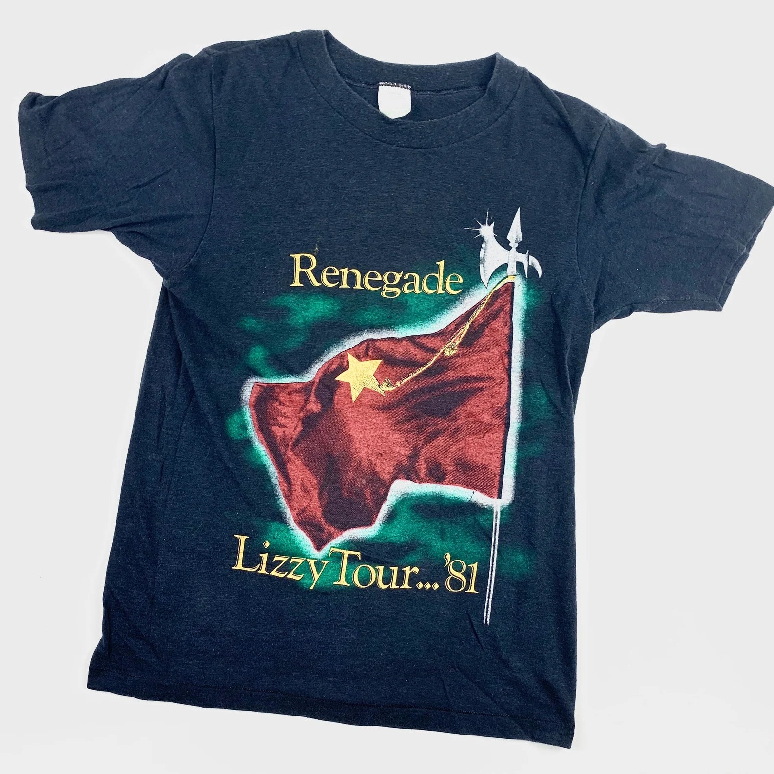 1981 Thin Lizzy "Renegade" Vintage UK Tour Tee Shirt