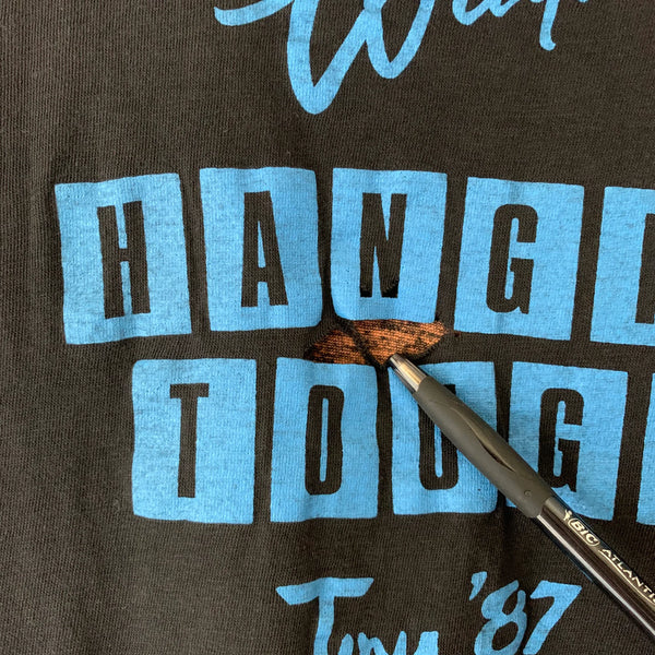 1987 Waylon Jennings "Hangin Tough" Vintage Tour Tee Shirt