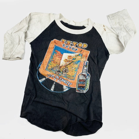 1980 ZZ Top Vintage Tour Tee Shirt