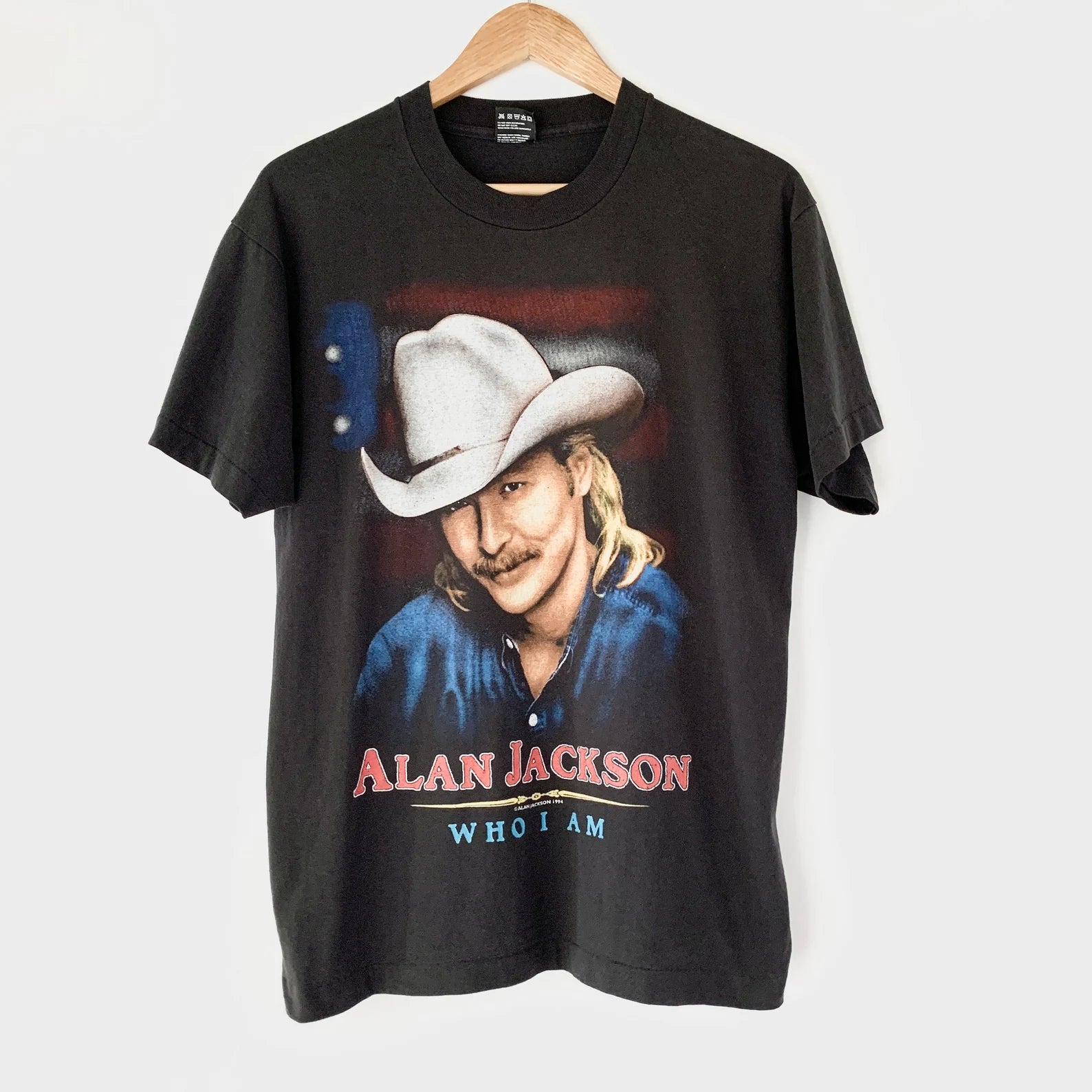 1994 Alan Jackson "Who I Am" Vintage Tour Tee Shirt