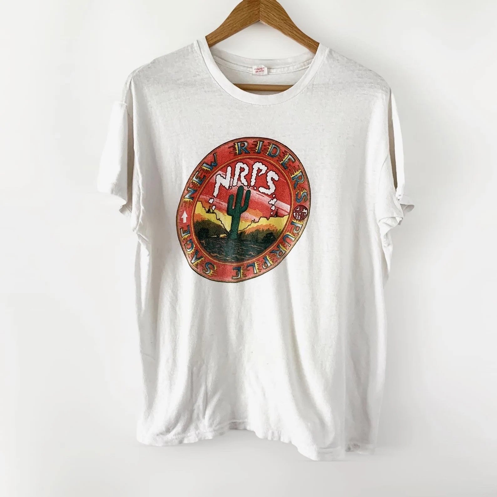 1970s New Riders Of The Purple Sage Vintage Tee Shirt Zeros Revival