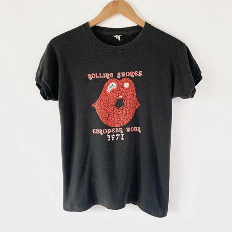 1972  Rolling Stones European Tour Vintage Tee Shirt