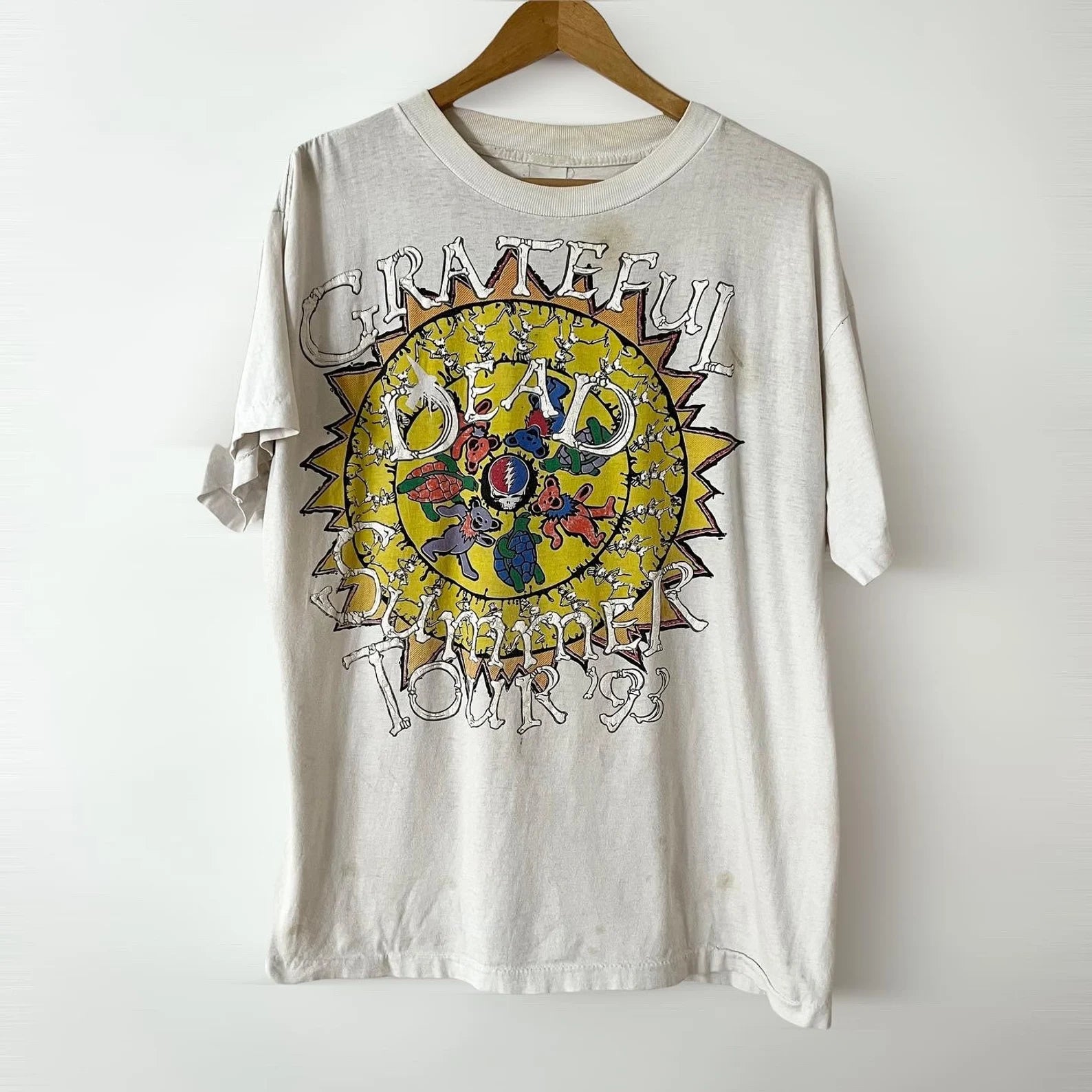1993 Grateful Dead Summer Tour Vintage Tee Shirt – Zeros Revival