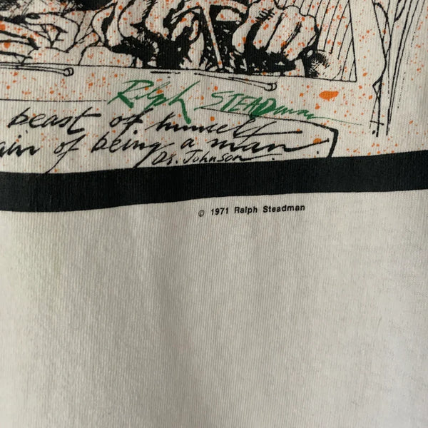 1990s Fear And Loathing Ralph Steadman Vintage Art Tee Shirt